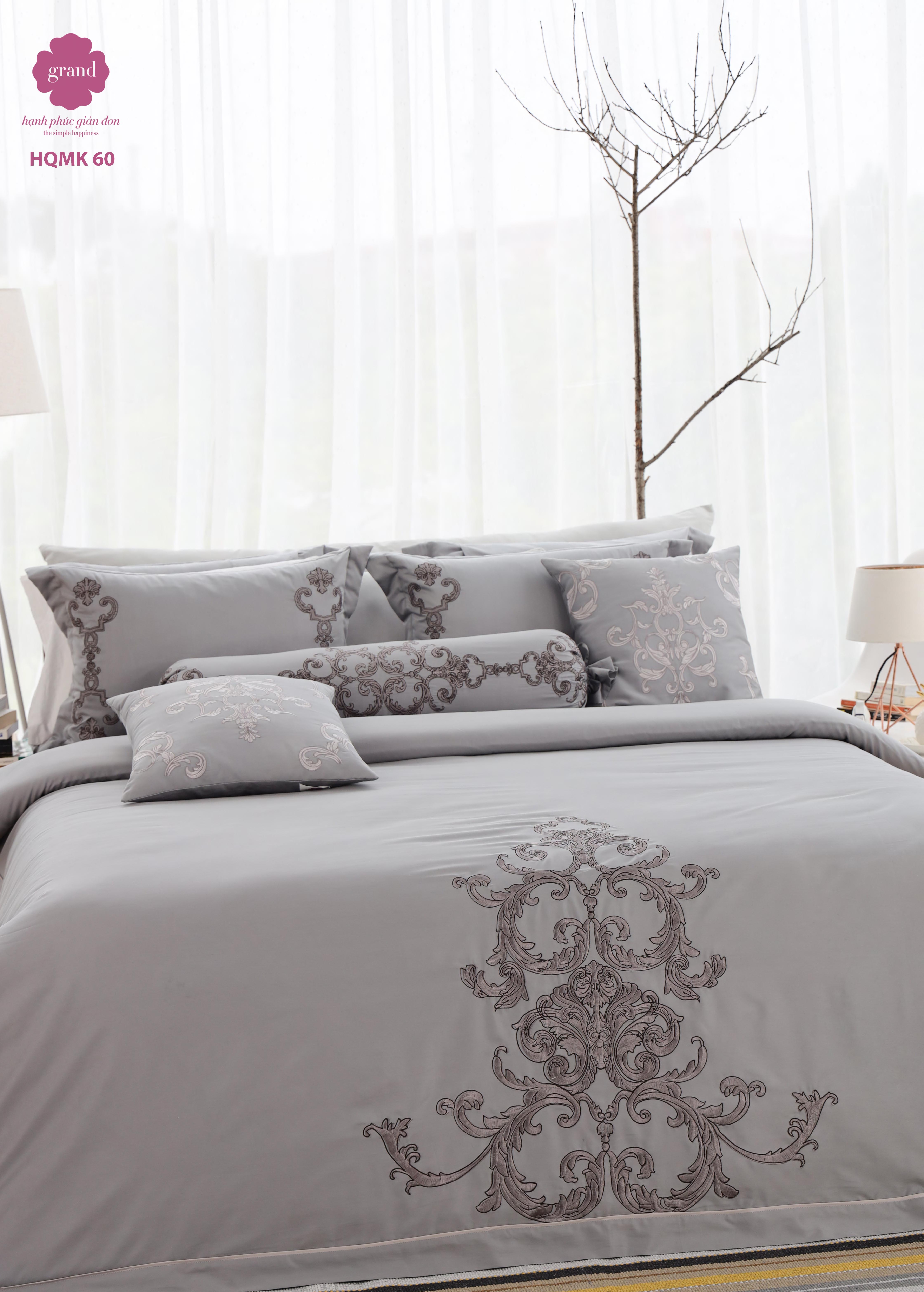 Bộ ga chăn phủ trần 4 mùa HQMK 60